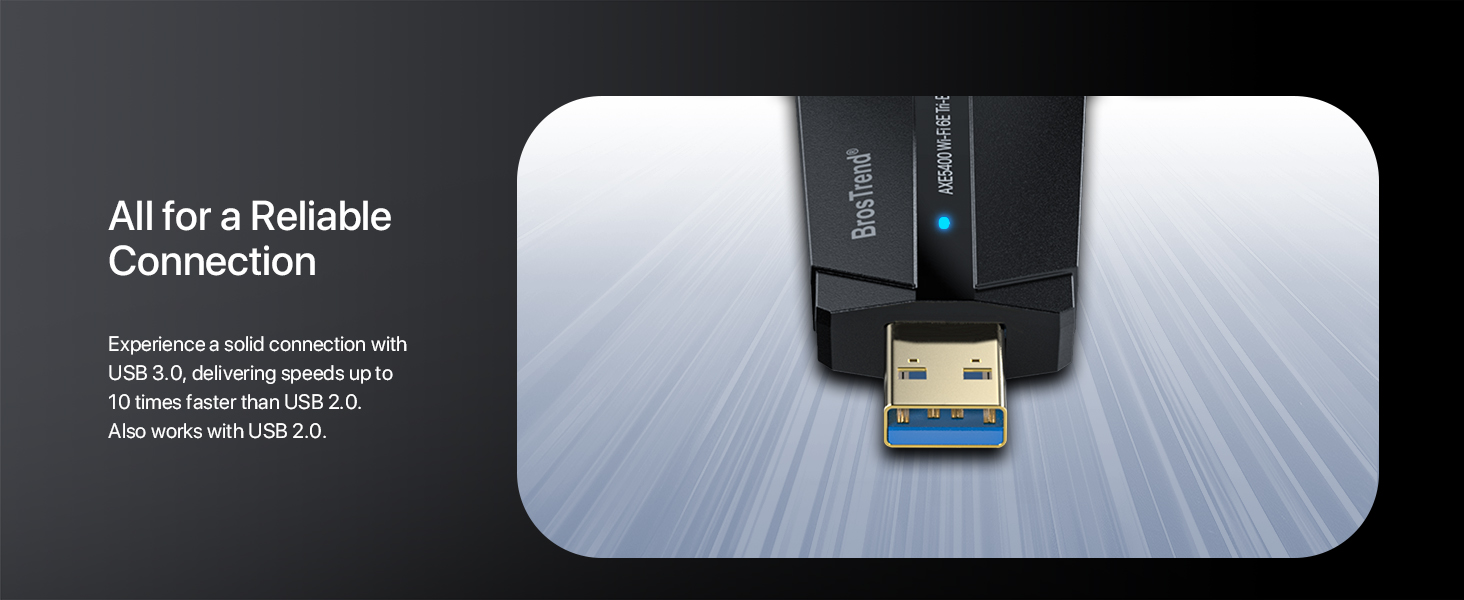 WiFi 6E USB Adapter with USB 3.0 Port Delivers 10 Times Faster Speeds Than USB 2.0