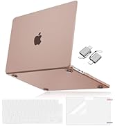 MOSISO Compatible with MacBook Air 13 inch Case 2024 2023 2022 M3 A3113 M2 A2681 Touch ID, Ultra-...