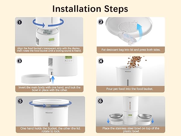 dual cats auto feeder