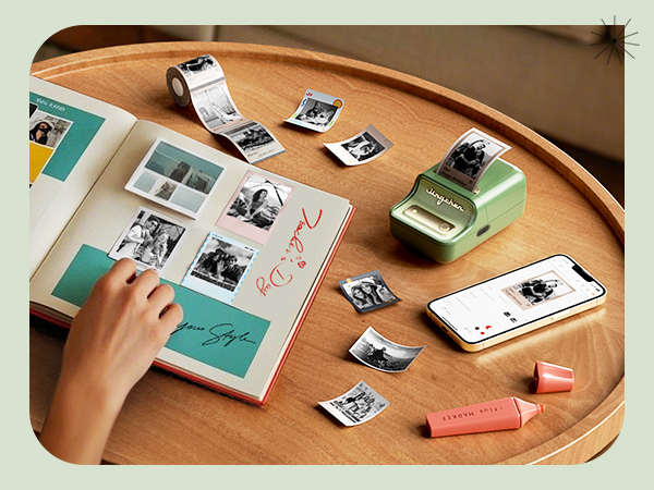 you can print photos/pictures with niimbot b21pro label printer and labels