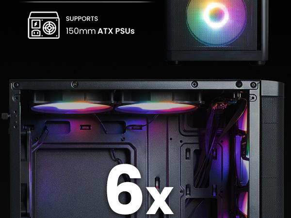 Zalman M4 SE Black M-ATX RGB PC Case