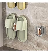 Bathroom Slipper Holder,2Pcs Wall Mounted Slippers Rack, Bathroom Slippers Organizer, Space Savin...