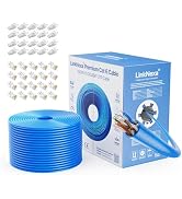 LinkNexa Cat6 Ethernet Cable 1000ft, Cat6 Cable, UTP 23AWG 550MHz Solid Bare Copper Wire, Cat 6 B...