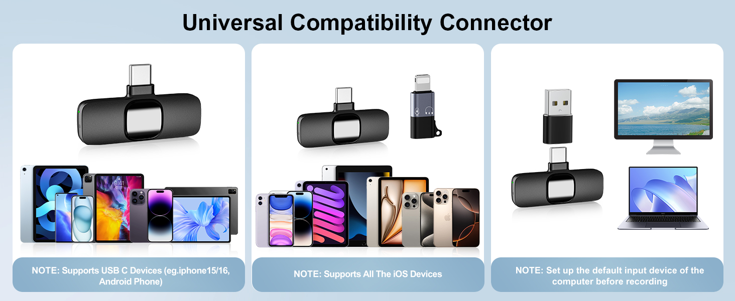 USB C Mini Microphone for iPhone