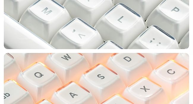 Jelly Keycaps-Crystal Cute Keycaps, Keycaps for Mechanical Keyboard
