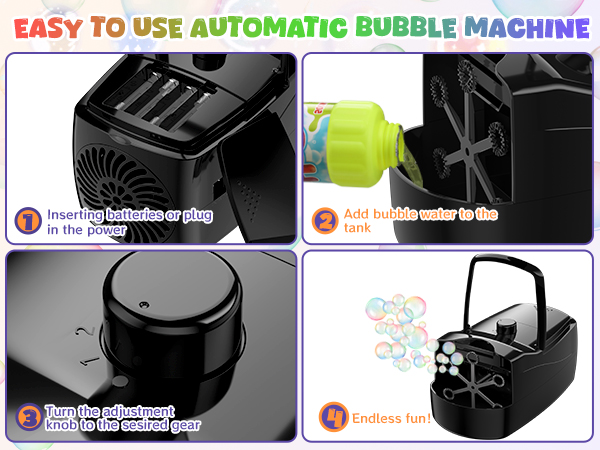 bubble machine bubble machine for toddlers 1-3 for kids for parties bubble maker bubble blower