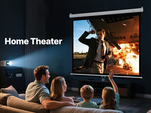 projector pull down screen
