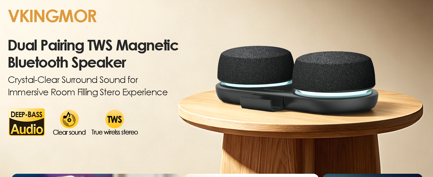 vkingmor bluetooth speaker set