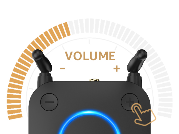 Multiple angles of a blue and white electronic device with curved ergonomic design, showing device assembly and components.