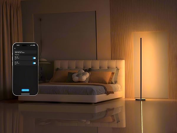 corner lamp with timing function