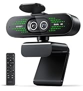 EMEET NOVA 4K Dual-Camera 4K Webcam for PC, Wide-Angle and Telephoto Cameras, Max 11X Hybrid Zoom...