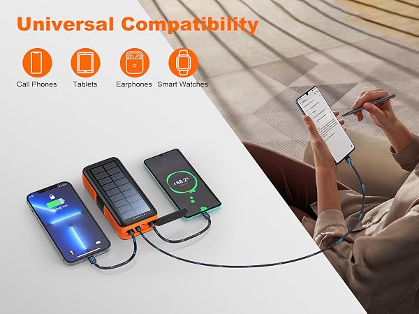 Portable Charger with Dual Outputs