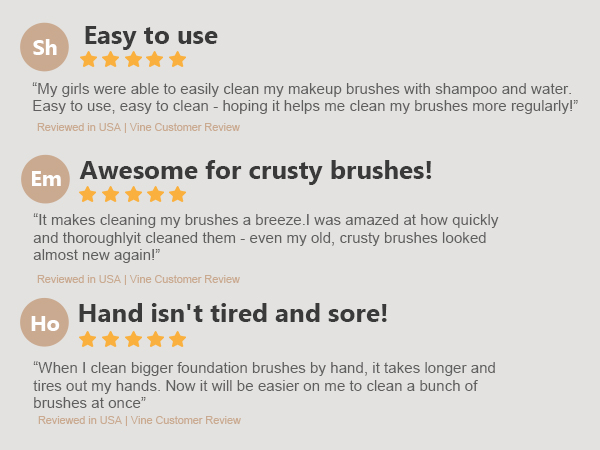 customer feedback on make up brush clean machine