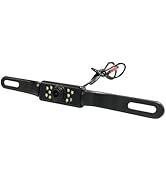 VOJKOREL License Plate Rear View Camera 140 Degree Wide Angle IP68 Waterproof License Plate Rever...