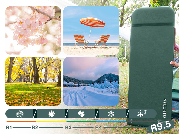 One pad for all season sleeping mattress