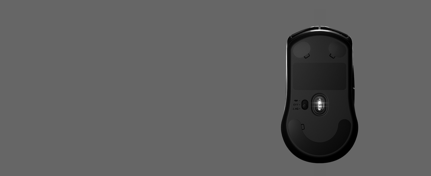 -SteelSeries Rival 3 Wireless underside sensor