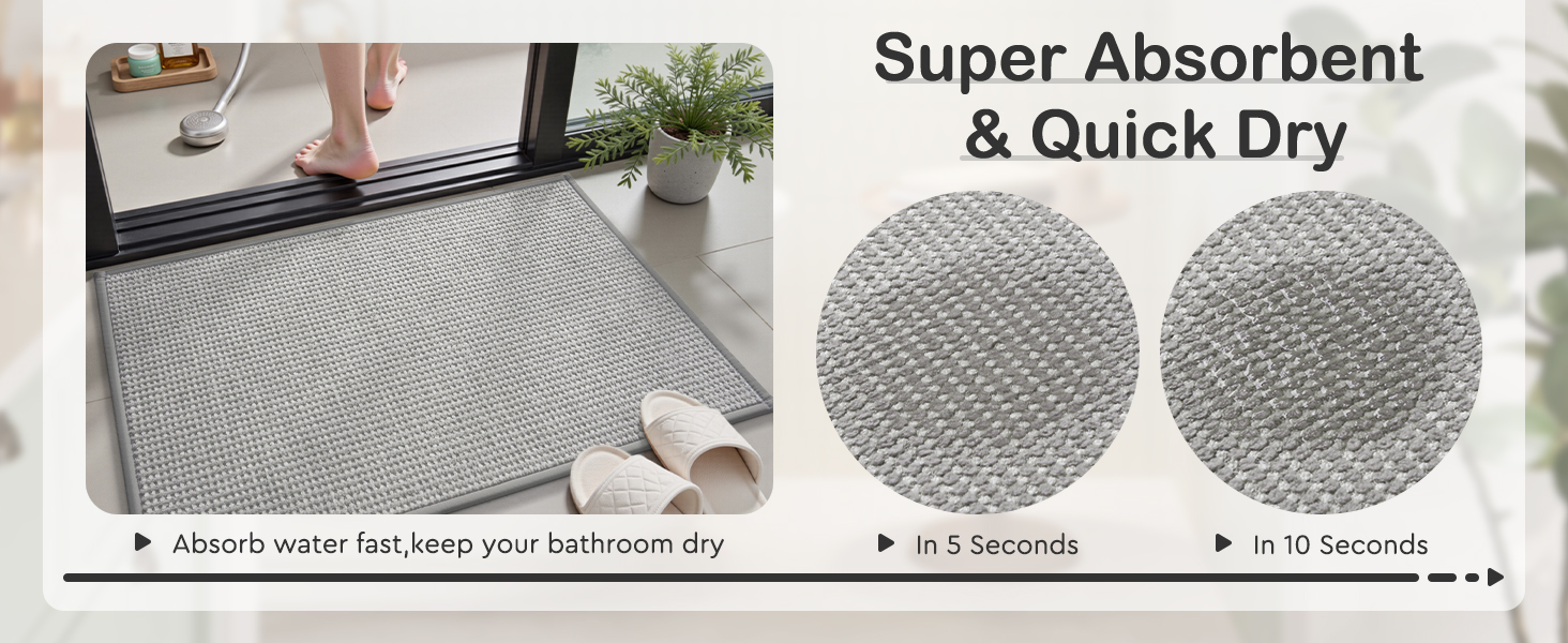 bathroom floor mat
