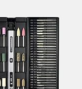 AM ARROWMAX Electric Mini Engraving Pen, HollowCup Motor, 42 Bits With Aluminum Case, OLED, Magne...