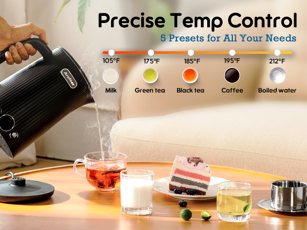 electric kettle temperature control