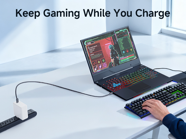 240W USB C cable fast charging supports PD 3.1 EPR for laptops, tablets, and smartphones