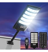 Solar Street Lights Outdoor Waterproof,Solar Floodlights Outdoor Motion Sensor with Remote Contro...