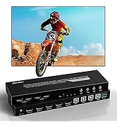 KVM Switch HDMI 4 Port, JCHICI 4K@60Hz USB KVM Switcher for 4 Computers Share 1 HD Monitor and a ...