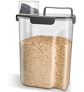 Komzon Rice Container, Airtight Rice Storage Container 10lb, Cereal Containers Storage, BPA Free ...
