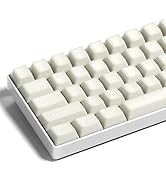 GMKWTL XVX White Jade Keycaps, Double Shot PBT Keycap Set with Cherry Profile, 121-Keys Ceramic K...
