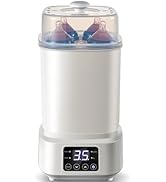 Baby Bottle Steamer and Dryer: 8 in 1 Compact Electric Steam - Portable for Travel and Home Use -...
