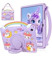 SAMONPOW for Galaxy Tab A11+ Plus 11 Inch 2026 Rainbow Unicorn Samsung Galaxy Tab A9+ Plus Case f...