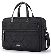 BAGSMART Laptop Bag for Women/Men, 15.6 Inch Briefcase, Stylish Leather Computer Messenger Bag fo...