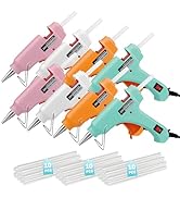 SHJADE Mini Hot Glue Gun, Hot Melt Gun with 30 Glue Sticks for Arts Crafts, Mini Glue Gun Kit for...