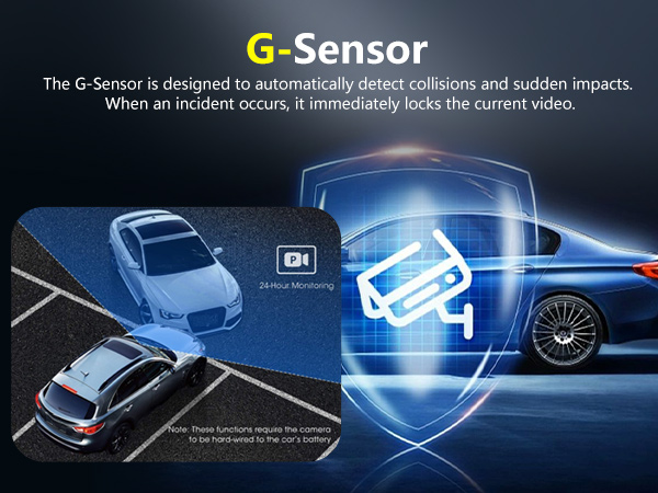 Rear View Mirror Video Recroder Car DVR 4.5" Mirror Dash Cam Backup Smart Rearview Front and Rear