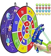 BooTaa 2 Pack 29" Large Dart Board for Kids, Kids Dart Board with 20 Sticky Balls, Boys Toys, Ind...