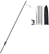TOBWOLF Portable Camping Folding Lamp Pole, Lightweight Collapsible Aluminum Lantern Stand, Outdo...
