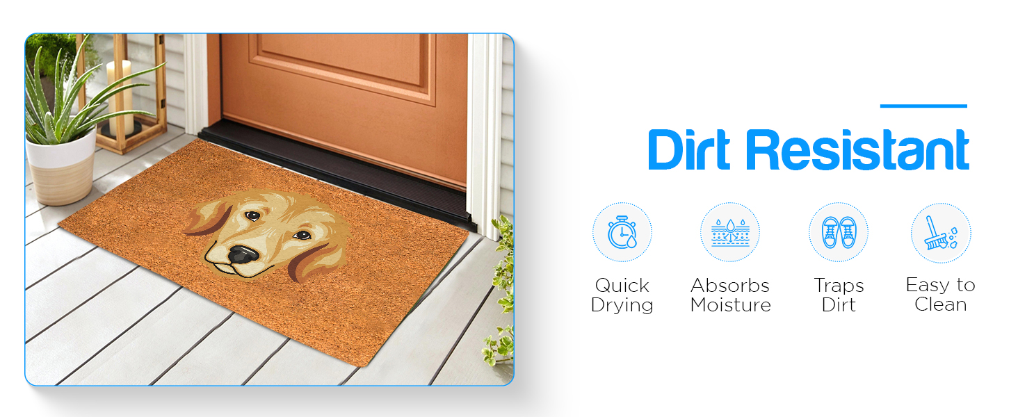 Dirt resistant door mat