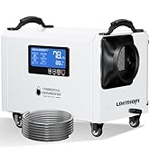 LDHTHOPI 145 Pint Commercial Dehumidifier with Drain Hose for Crawl Spaces Basements Industry Wat...