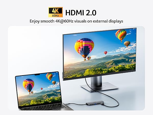 Acer USB C Hub, 5-IN-1 USBC to HDMI Adapter