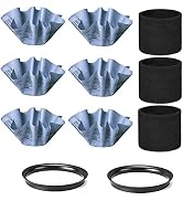 Shop-Vac 90107 Paper Disc Filter and 90585 Foam Sleeve Filter, for Most Shop-Vac Wet/Dry Vacuum C...
