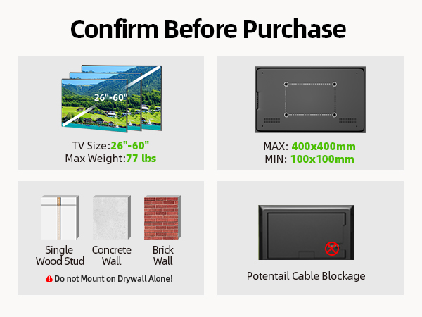 single stud tv wall mount