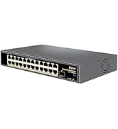 Ztyuav 25-Port Full Gigabit Easy Web Managed Switch App Cloud-Management Ethernet Switch-24 Ports...