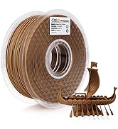 AMOLEN Dark Wood Walnut PLA Filament 1.75mm,Walnut 3D Printer Filament with 30% Real Wood Fiber,W...