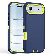 ACAGET for iPhone Air Case Rugged Heavy Duty Matte Protective Phone Cases with Port Anti Dust Plu...