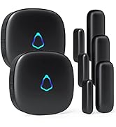 Door Chime, METAK Wireless Door Open Contact Sensor Alarm with 500 FT Range, 58 Chimes and 5 Volu...