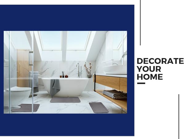 grey bathroom rug set