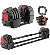 Icefox Adjustable Dumbbells Set, 40Lbs Free Weights Dumbells Sets with Connector, 3-in-1 Dumbbell...