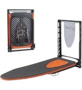 Wall Mounted Ironing Board with Iron Holder, 36 X 13 Compact Mount Foldable Ironing Board for Sma...