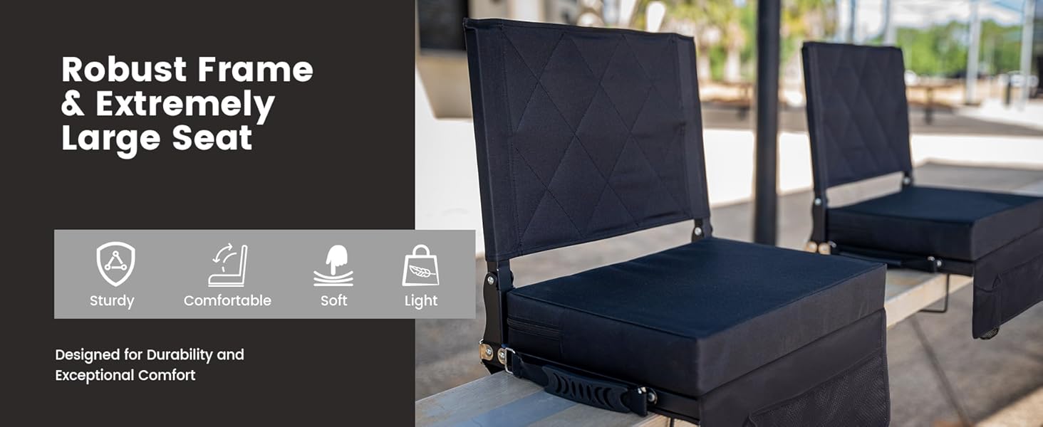 stadium seat cushions for bleachers