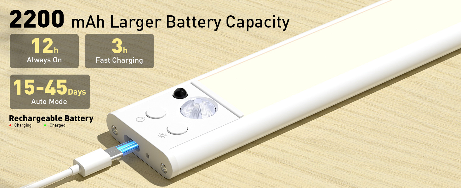 rechargeable under cabinet lighting wireless