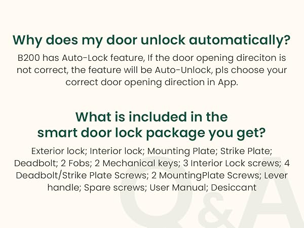 why does my door unlock automatically